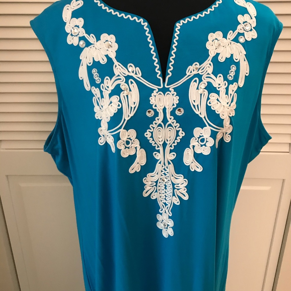 Peter Nygard Electric Blue long Dress